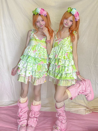 Polka Dot Stripe Drawstring Sockliner【s0000013235】