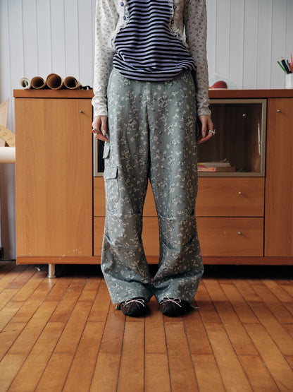 Gray Mosaic Detachable Skirt Jeans【s0000018707】