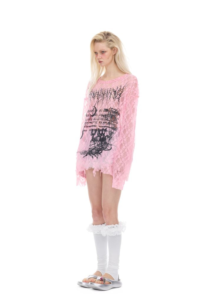 Oversized Gender-Neutral Layered T-Shirt【s0000012989】