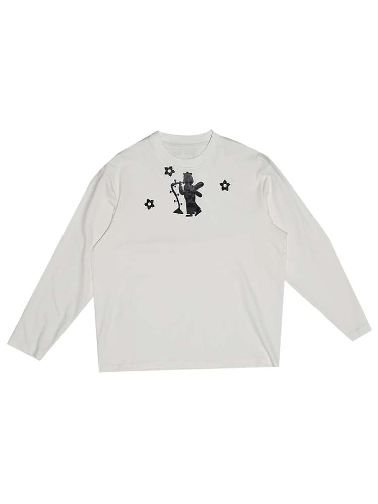 Forest Elf Print Long Sleeve T-Shirt【s0000014898】