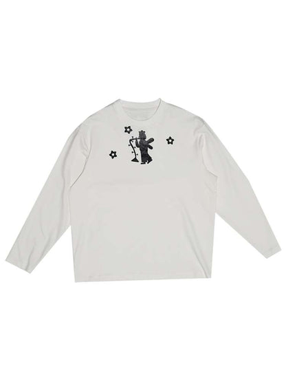 Forest Elf Print Long Sleeve T-Shirt【s0000014898】