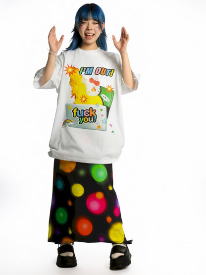 Streetwear loose cotton T-shirt【s0000013171】