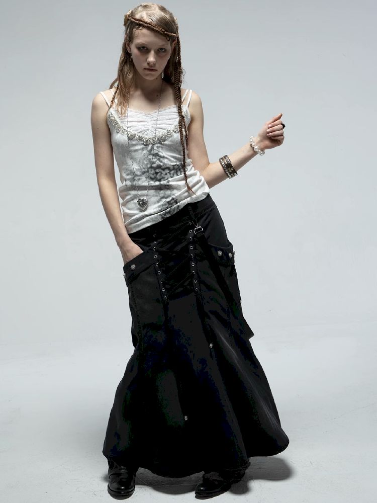Backless Long Half Skirt【s0000012214】