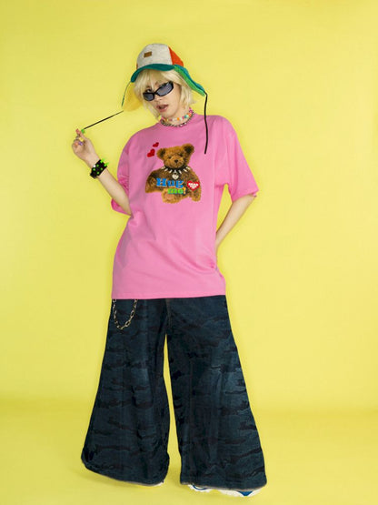 Dopamine Street Hip Hop Loose T-Shirt【s0000012459】