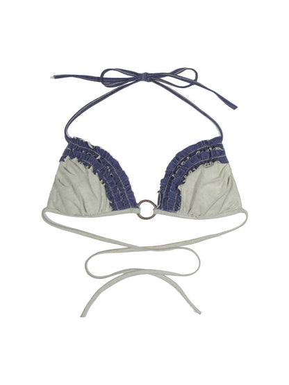 Drawstring Crash Ruffle Bikini【s0000012659】