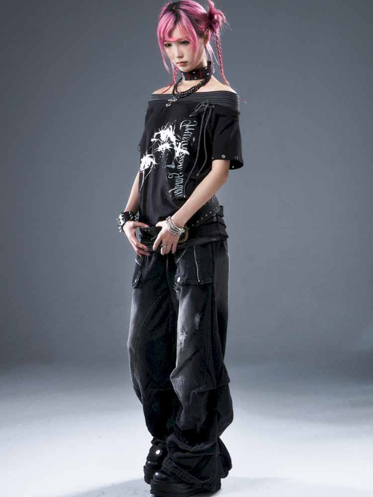 Casual loose-fitting top T-shirt【s0000012947】