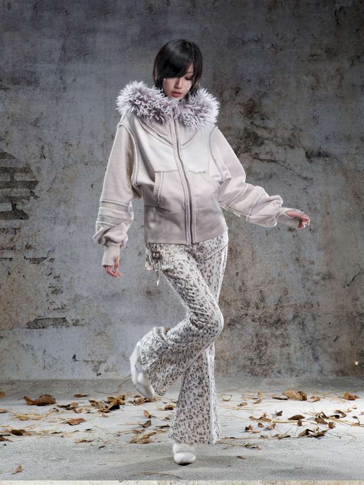 Straight-Leg Flared Low-Rise Pants【s0000014487】