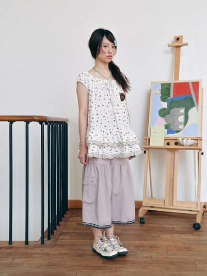 Patchwork Print Polo T-Shirt Top【s0000018716】
