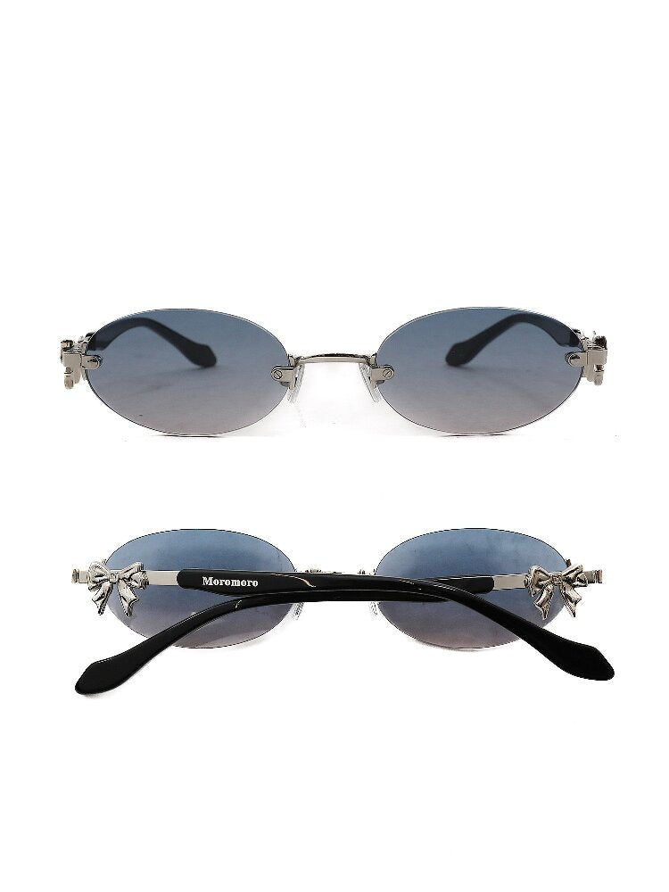 Metal Bow Rimless Glasses【s0000016134】