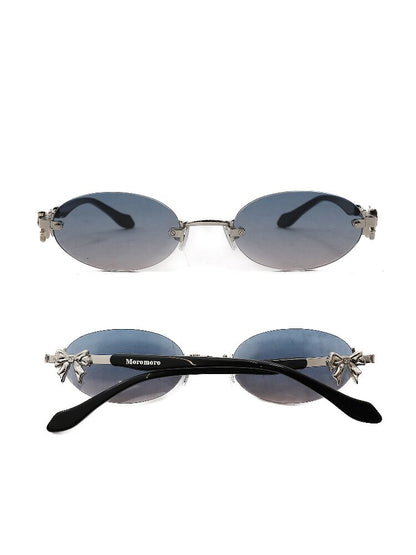 Metal Bow Rimless Glasses【s0000016134】