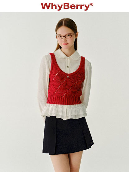 Wool Knit Vest【s0000011987】
