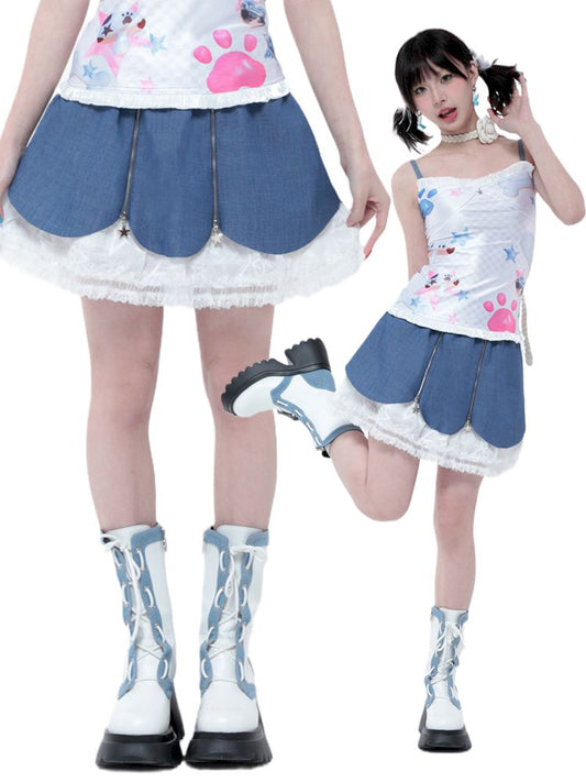 Arie Ty Koboy Peta L 스커트 [S0000006573]