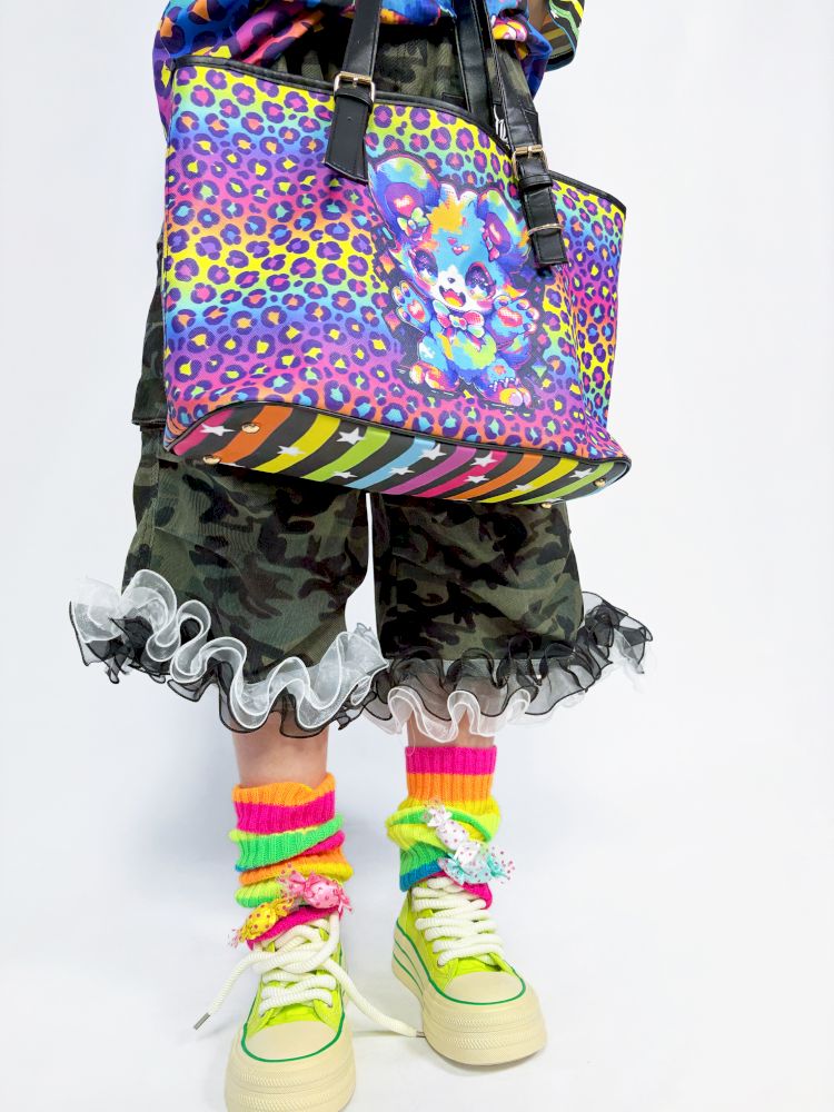 Rainbow striped leggings socks【s0000013298】