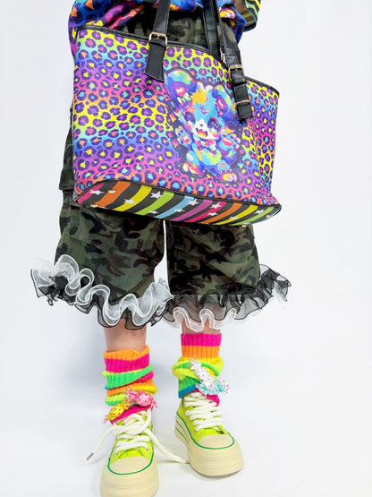 Rainbow striped leggings socks【s0000013298】