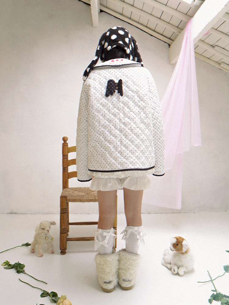 Notebook-Style Printed Cat Cotton Coat【s0000014527】