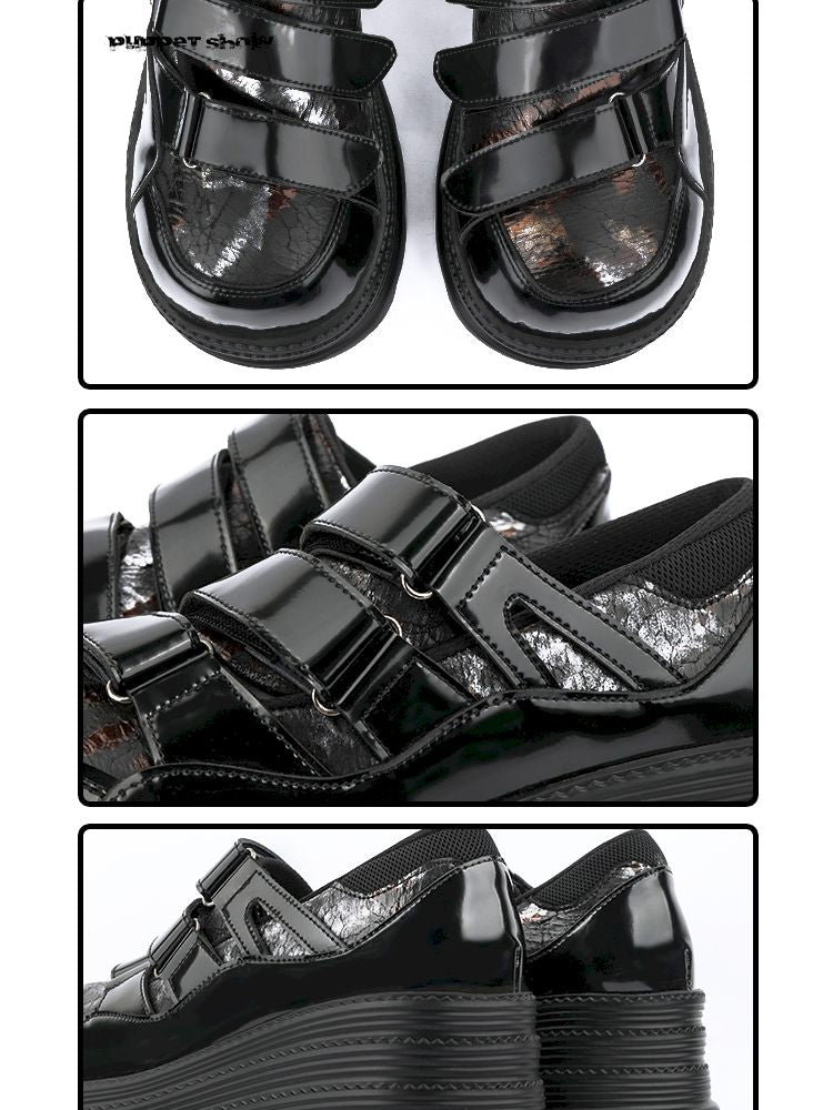 Gothic velcro thick bottom shoe【s0000013359】