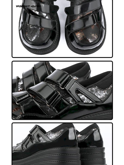 Gothic velcro thick bottom shoe【s0000013359】
