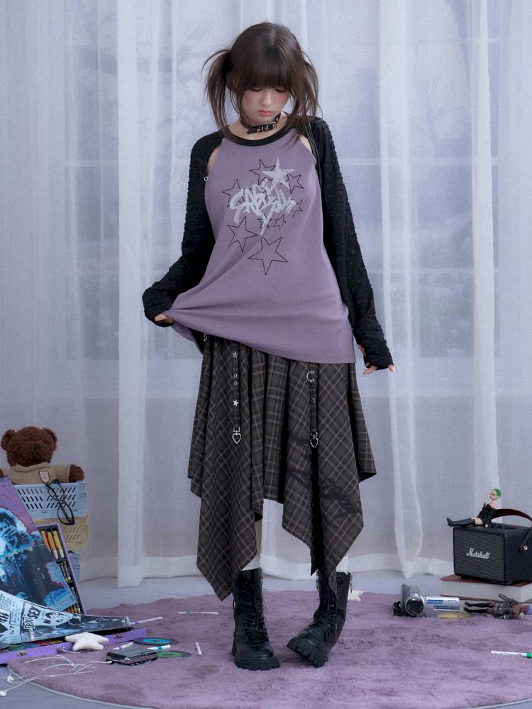 Raglan Sleeve Loose Fit T-Shirt【s0000014363】