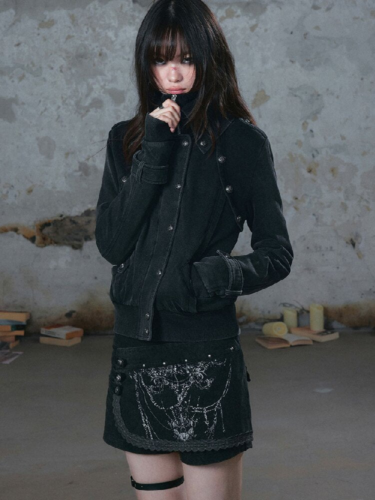Split Rogue Distressed Sweatshirt【s0000018519】