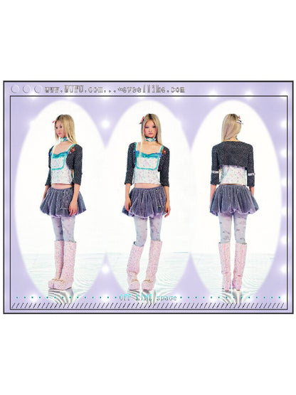 Metal Swing Mesh Gauze Skirt Pants【s0000017541】