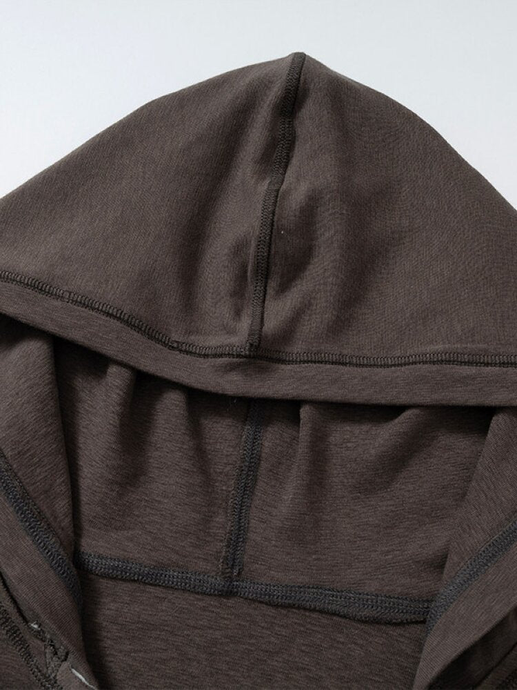 Lace Stitched Hooded T-Shirt【s0000015545】