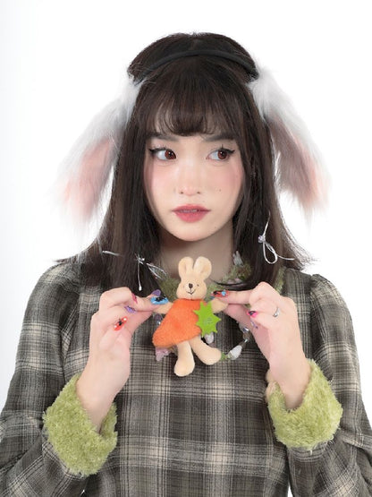 Dolls Carrot Rabbit Beaded Long Necklace【s0000005725】