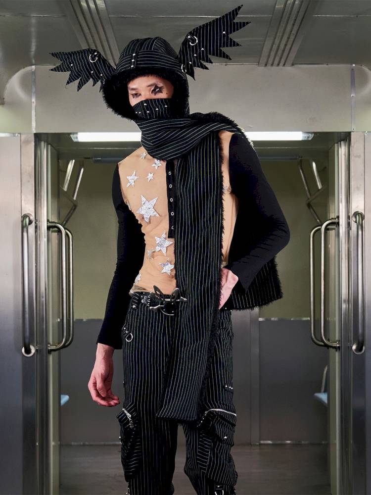 Angel Wings Face-Covering Hooded Scarf【s0000014417】