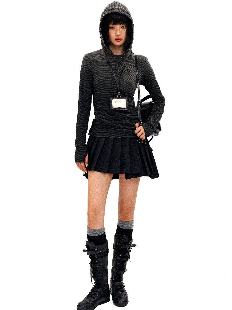 Irregular Star Studded Pleated Skirt【s0000016415】