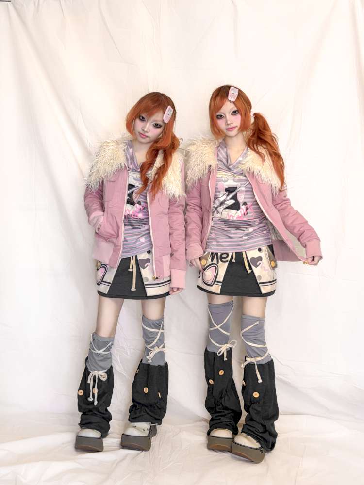 Button Strap Splicing Leg Cover【s0000015398】