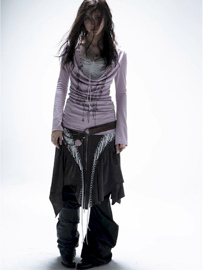 Printed Bottom Tie Top【s0000011274】