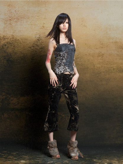 Tie-Dye Micro Low Waist Pants【s0000011817】