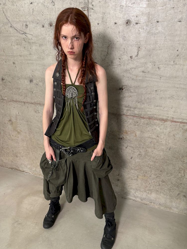 Strapless halter neck two-way vest【s0000012703】