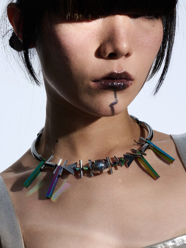 Gem Pharaoh Heavy Futurist Choker【s0000018821】