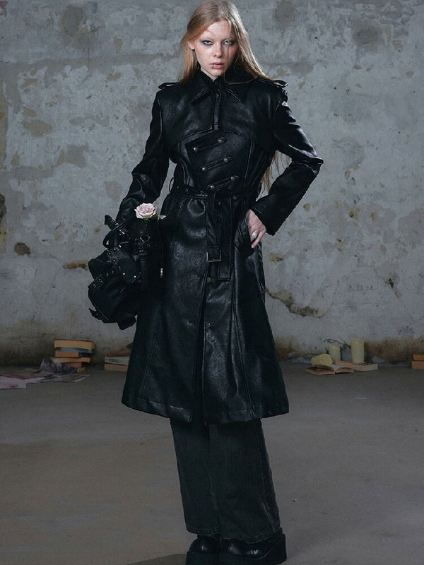 Asymmetrical Heavy Knight Trench Coat【s0000018518】