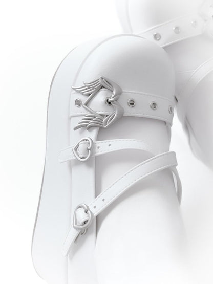 Gothic angel devil thick-soled shoes【s0000012965】