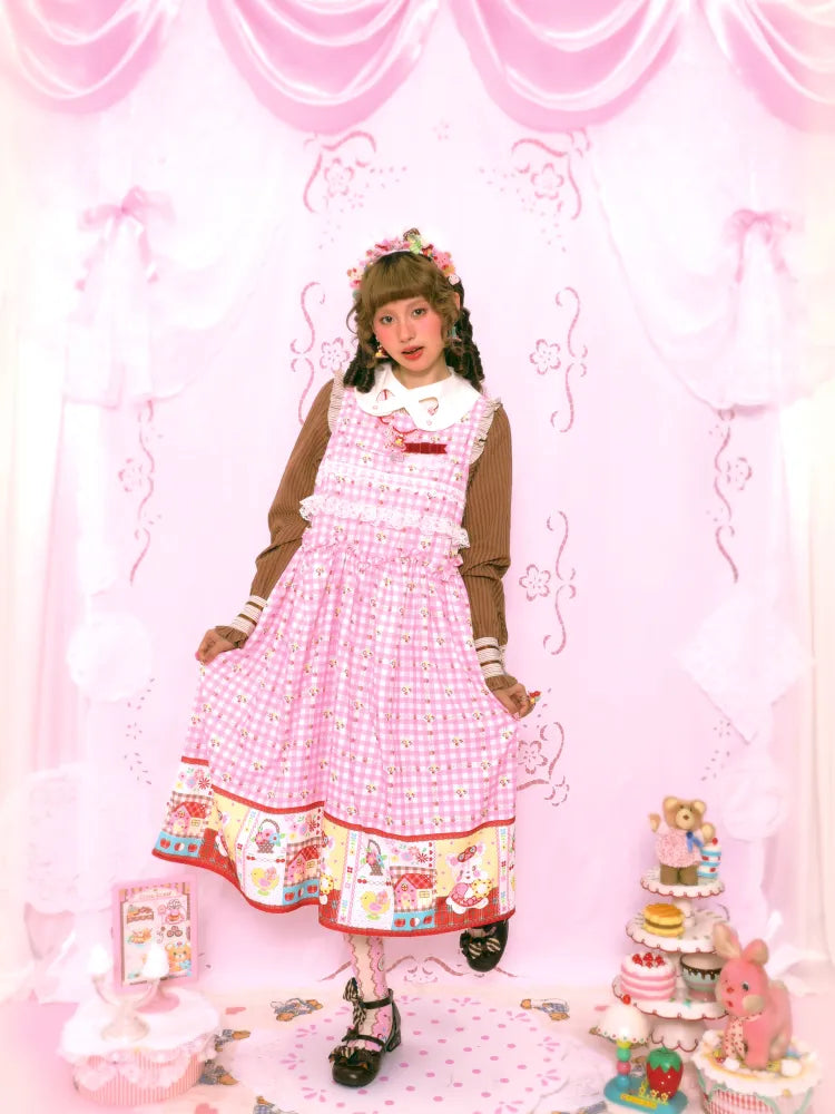 Bunny Sweet Lace Loose Tank Dress【s0000014163】