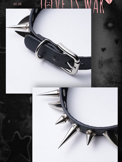 Rivet Collar Y2K Gothic Punk Collar【s0000018968】