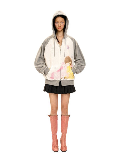 Horse Diamond Hooded Sweatshirt【s0000016436】