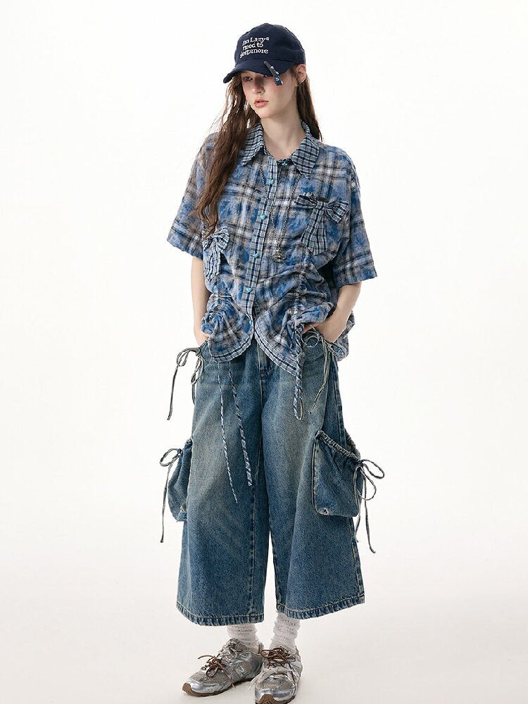 Vintage Strappy Pocket Workwear Jeans【s0000017311】
