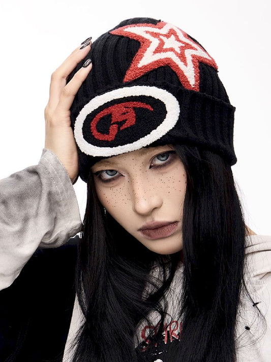 Embroidery Warm Knit Hat【s0000011360】