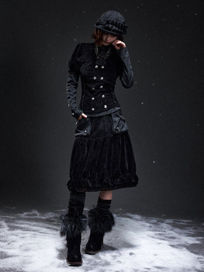 Vintage Light Corduroy A-Line Skirt【s0000019292】