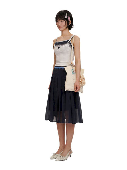Elastic Waist Head Peplum Half Skirt【s0000012495】