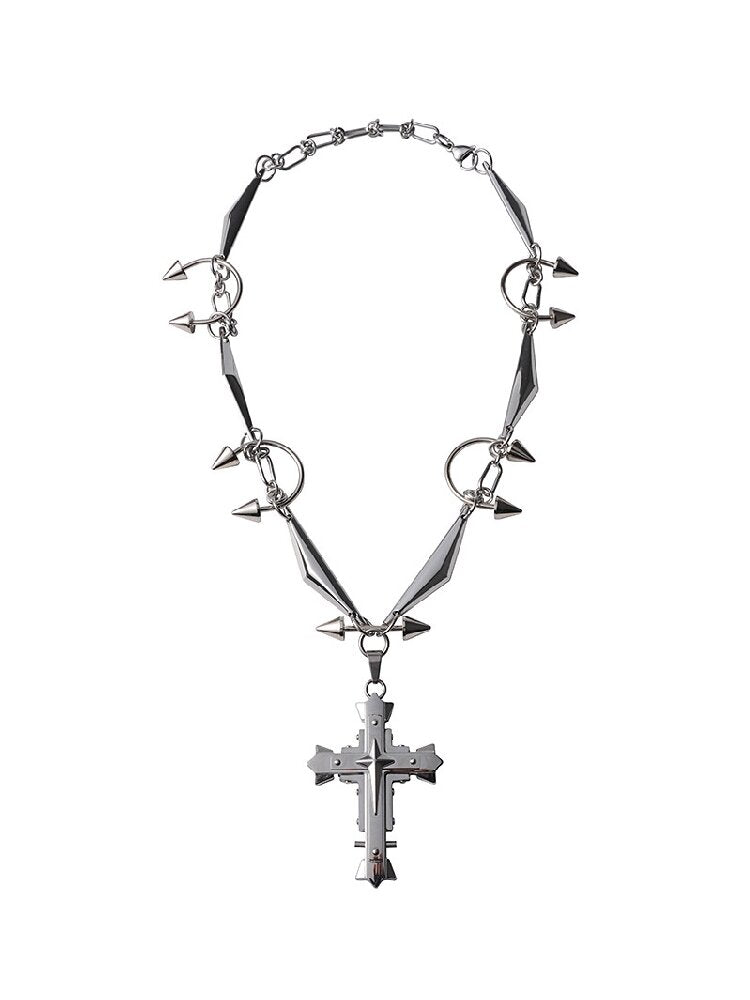 Mechanical Fragments Punk Heavy Necklace【s0000018972】
