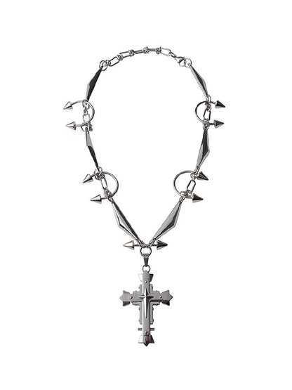Mechanical Fragments Punk Heavy Necklace【s0000018972】