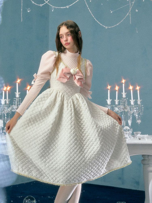 V Neck Waist Clip Cotton Camisole Skirt【s0000005144】