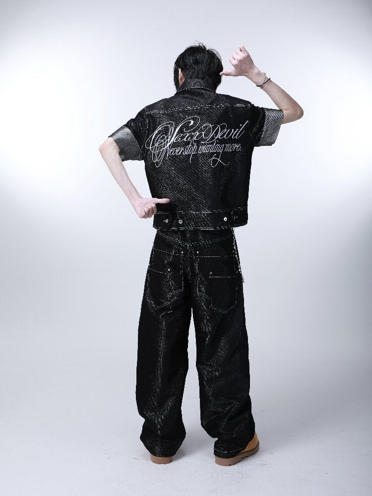 Silver Thread Raw Denim Cow Jacket【s0000016294】