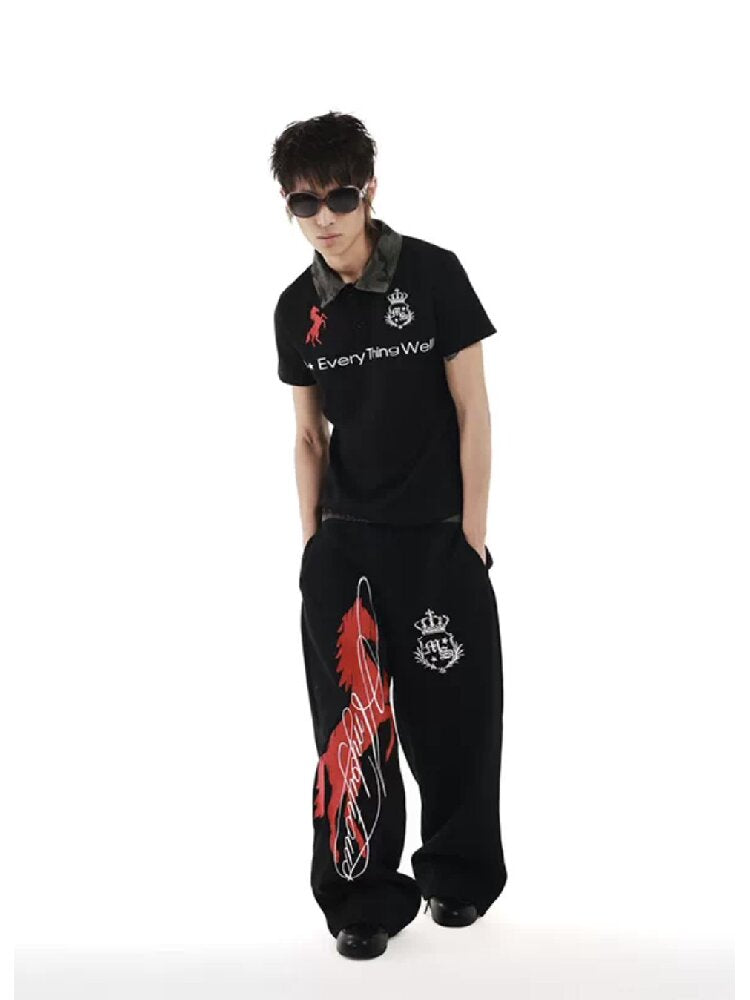 Camouflage Embroidered Street Sweatpants【s0000018258】