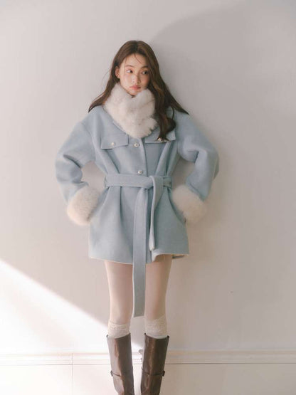 Mid-Length Wool Blend Jacket【s0000014608】