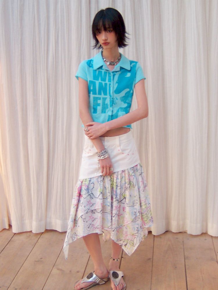 High-Waisted A-Line Skirt【s0000012957】