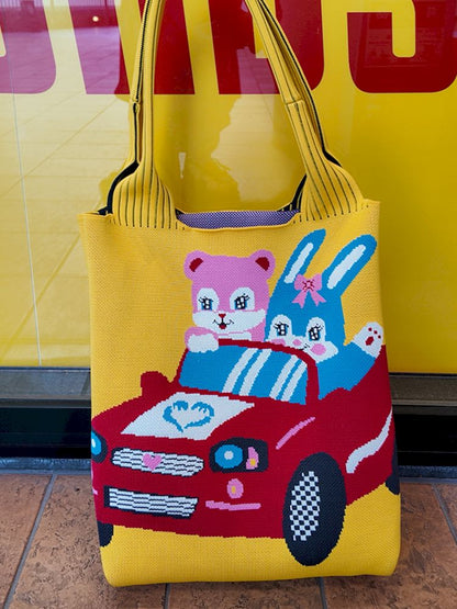 Knitted Small Car Tote [S0000010028]